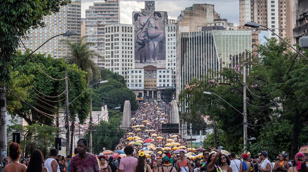 Carnaval viaduto Santa tereza