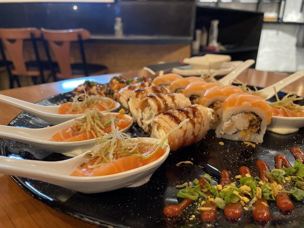 Taikô Sushi Bar, no bairro Ouro Preto, em BH, tem rodízio e sistema à la carte de japonês