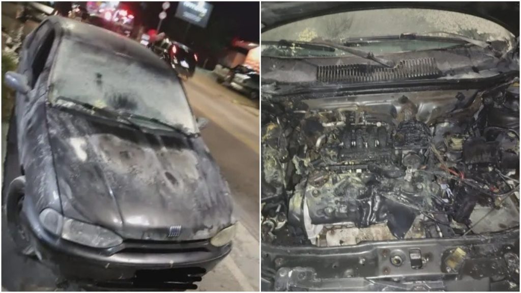 carro pega fogo betim