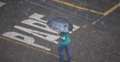 pessoa na chuva