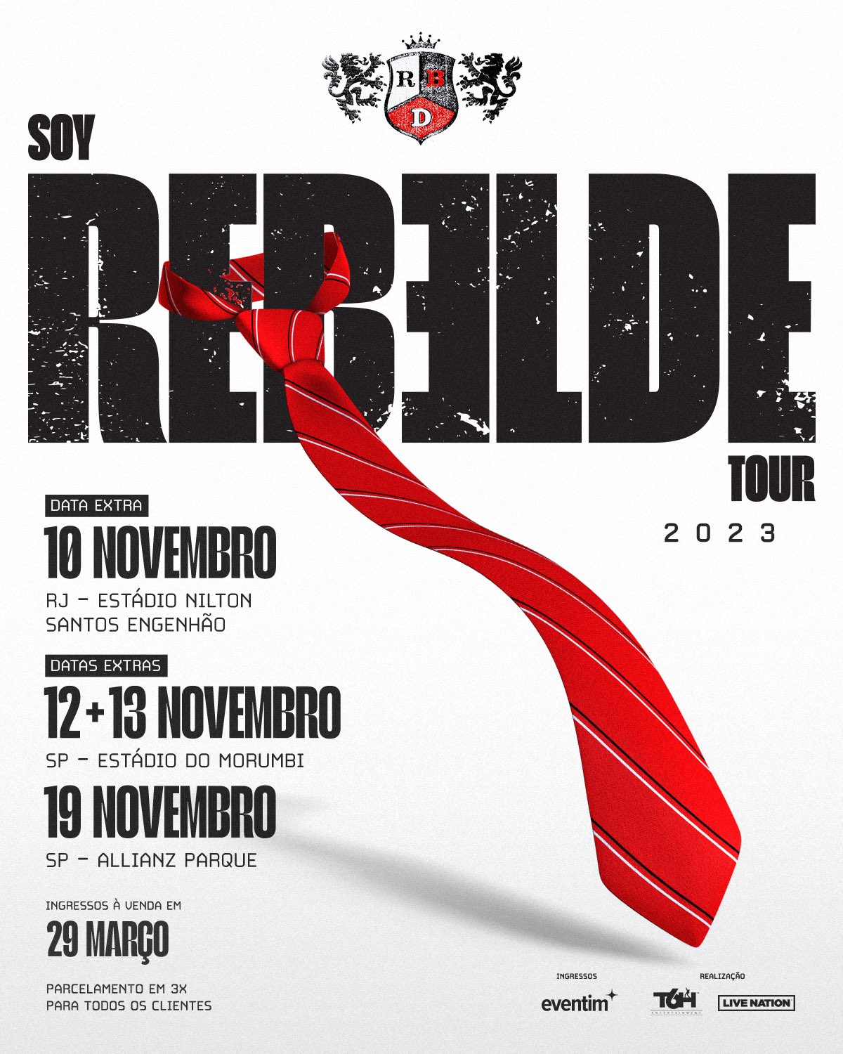 RBD anuncia novos shows da 'Soy Rebelde Tour' no Brasil