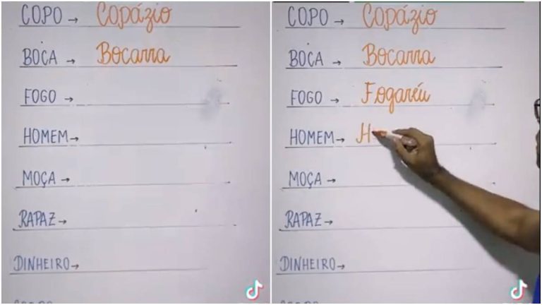 Professor mostra aumentativos de substantivos e viraliza
