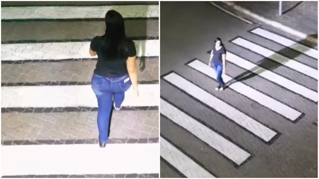 faixa pedestres iluminada