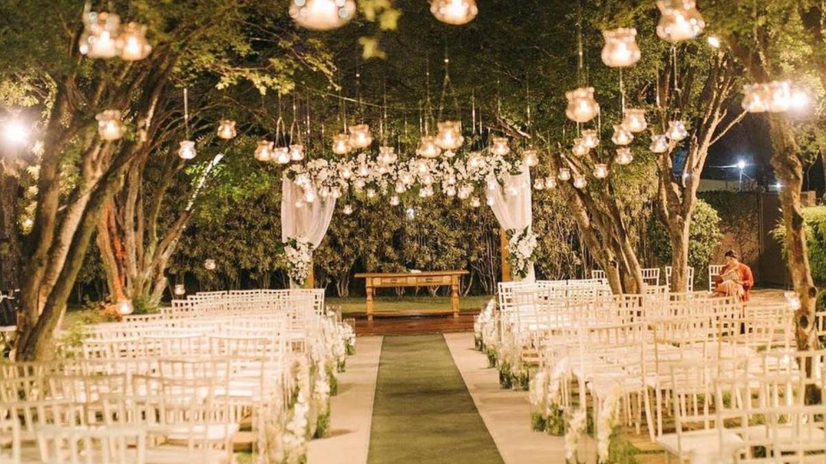 Casamento ao ar livre à noite: o que fazer para um evento de