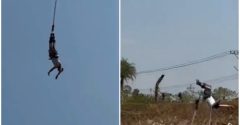 turista sobrevive queda bungee jump