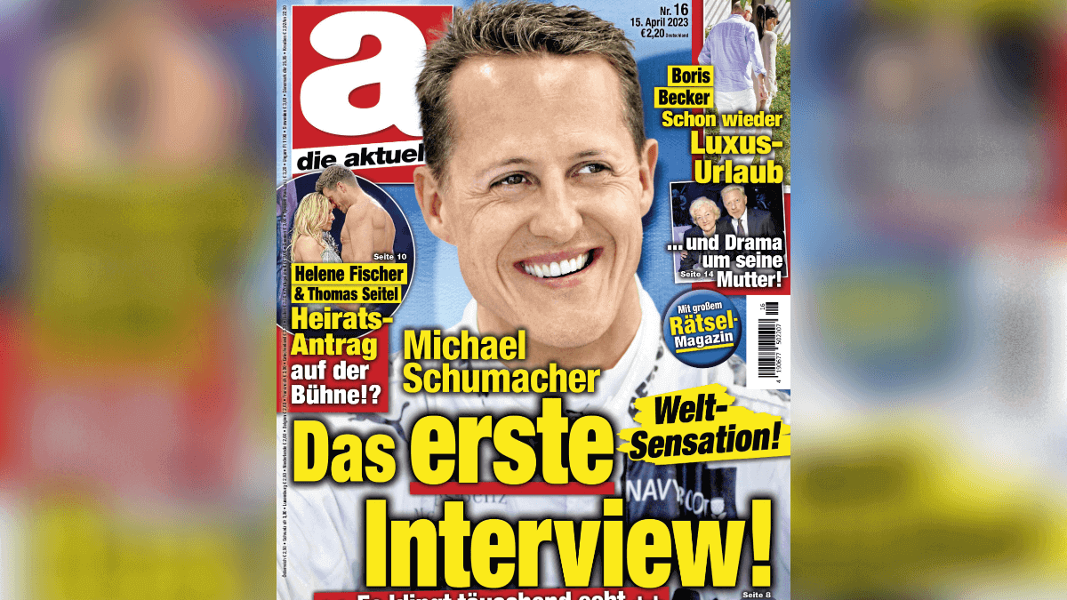 revista anuncia entrevista com michael schumacher