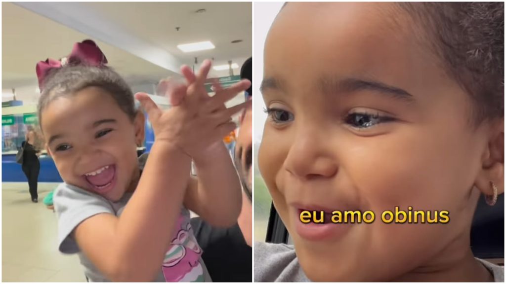 garotinha ônibus