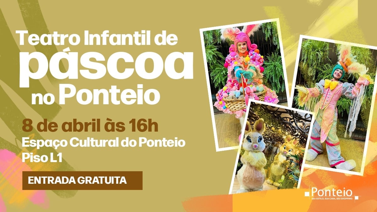 O Mistério dos Ovinhos de Páscoa: Ponteio tem programação especial para as crianças neste sábado (8)