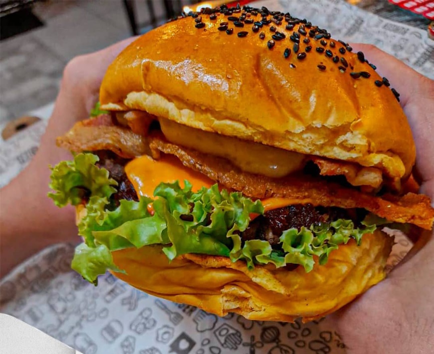 Combo de Hambúrguer e Pão - Smash Burger de Costela