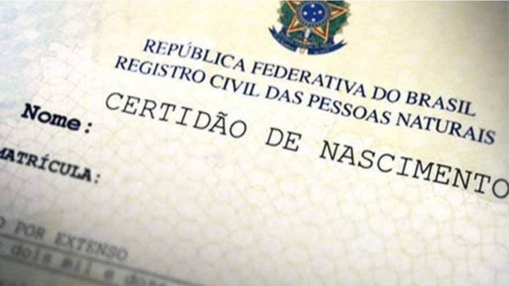 Certidão de nascimento