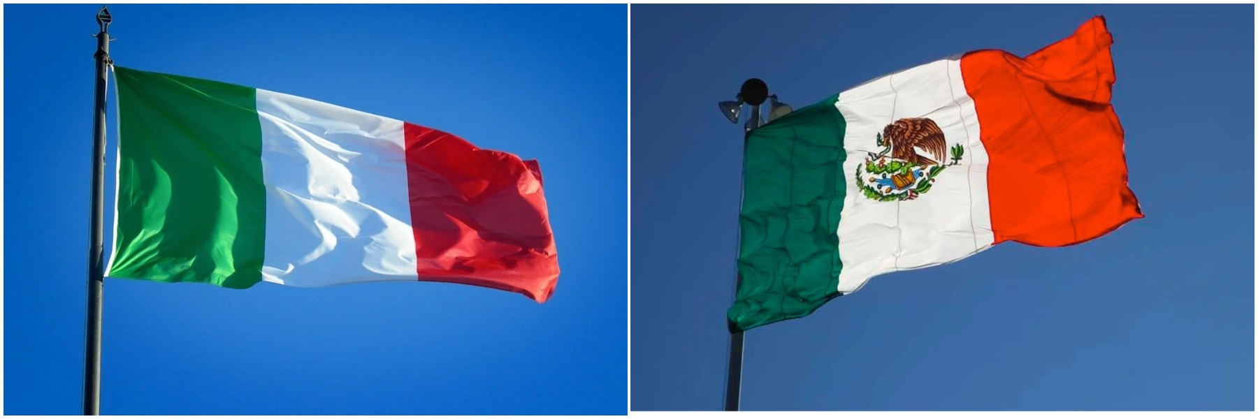 bandeira méxico e itália