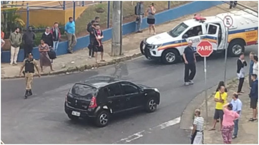 homem morto escola