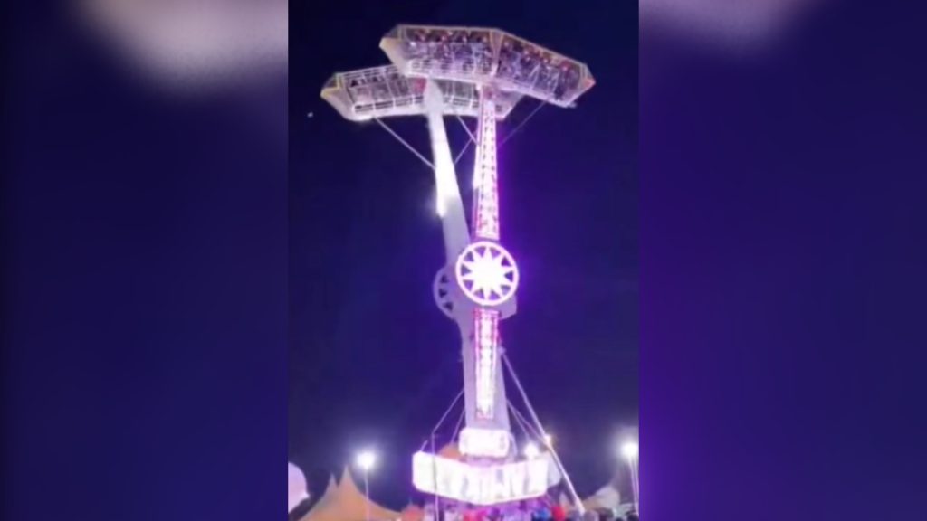 Brinquedo trava na Expoagro