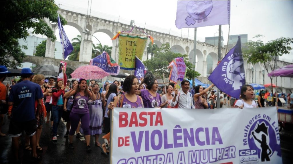 Protesto contra violência
