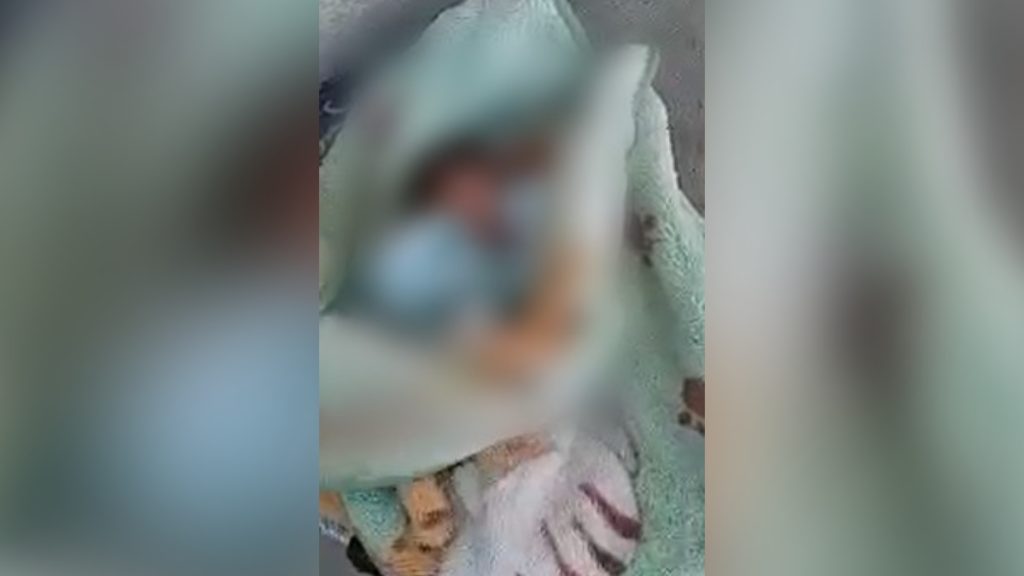 Bebê abandonado em Ribeirão das Neves