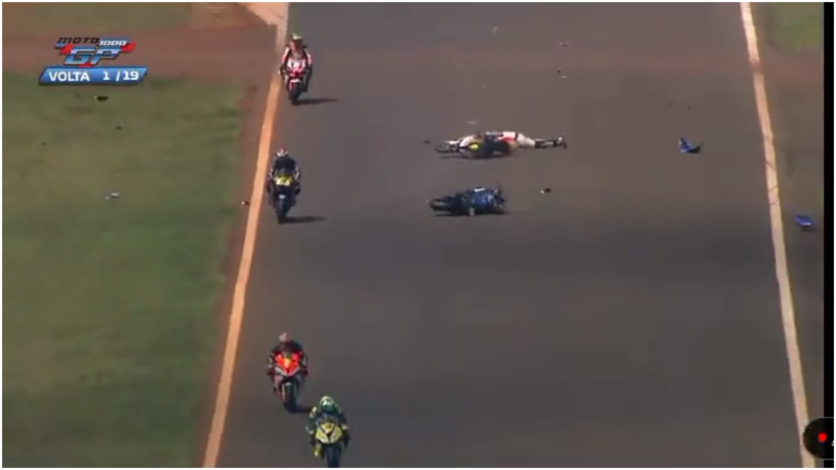 Veja como ficou a moto de um dos pilotos mortos em grave acidente no  Autódromo de Cascavel