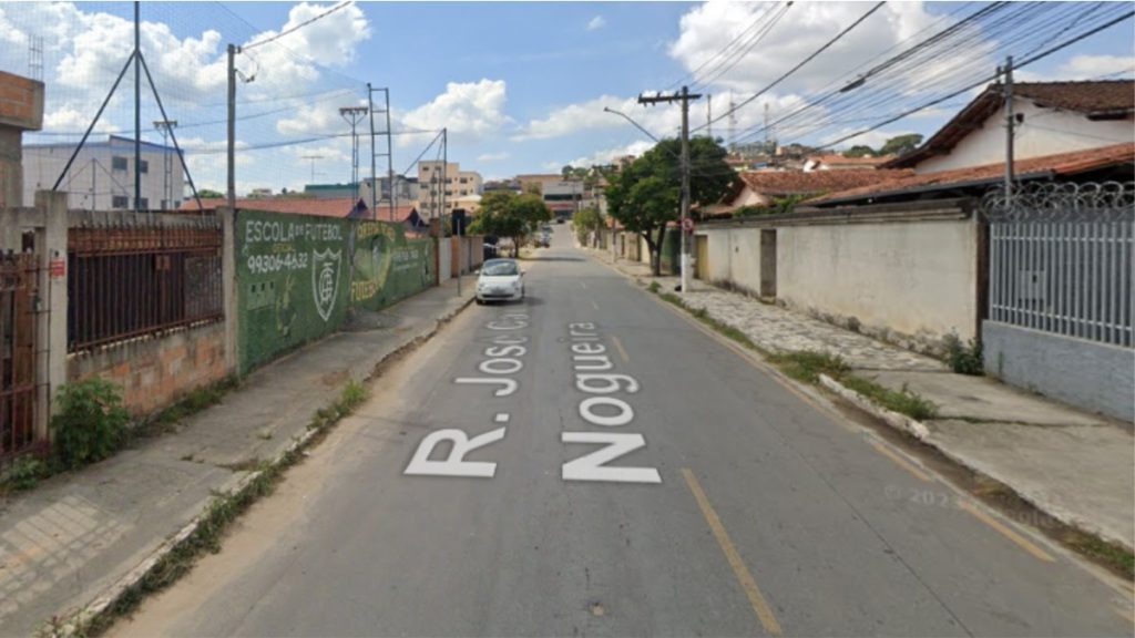 rua onde cachorro foi atropelado em ribeirão das neves
