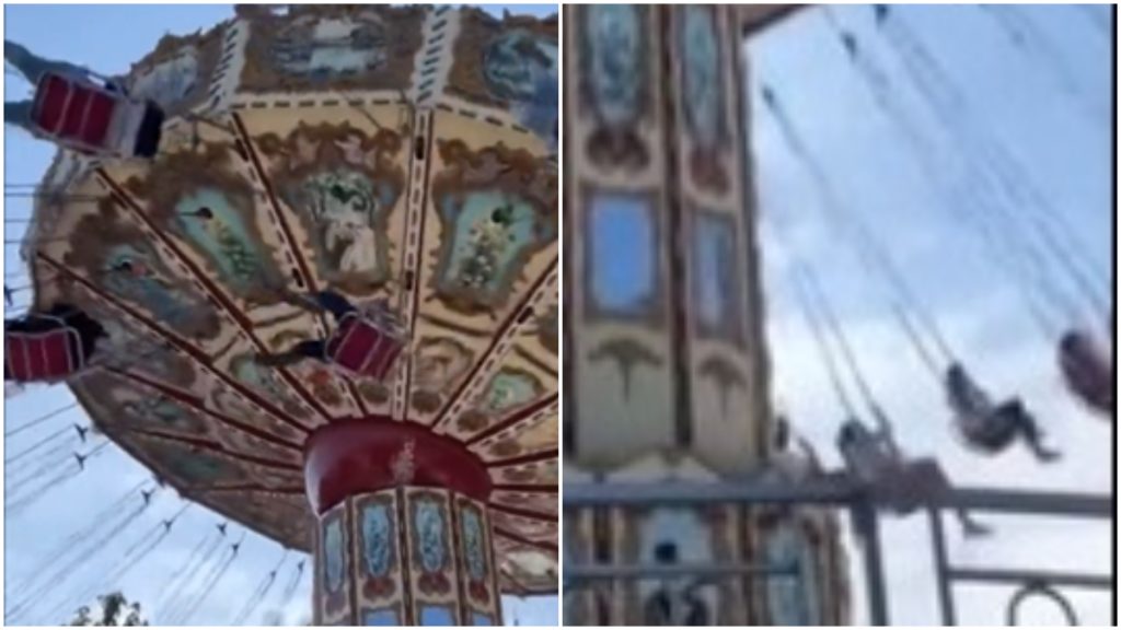 Acidente parque diversão