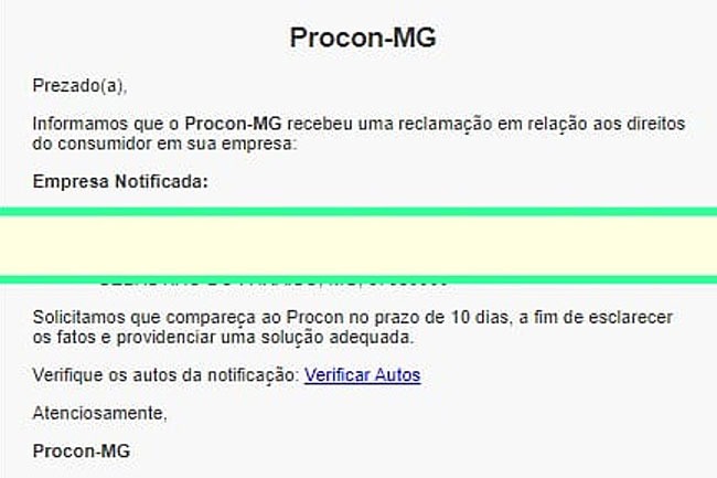 Procon alerta sobre golpe de email 'reclamação de consumidor