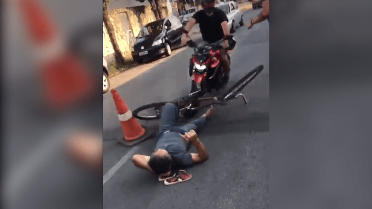 ciclista atropelado por motociclista em divinópolis