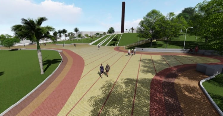 Obra Praça Papa data