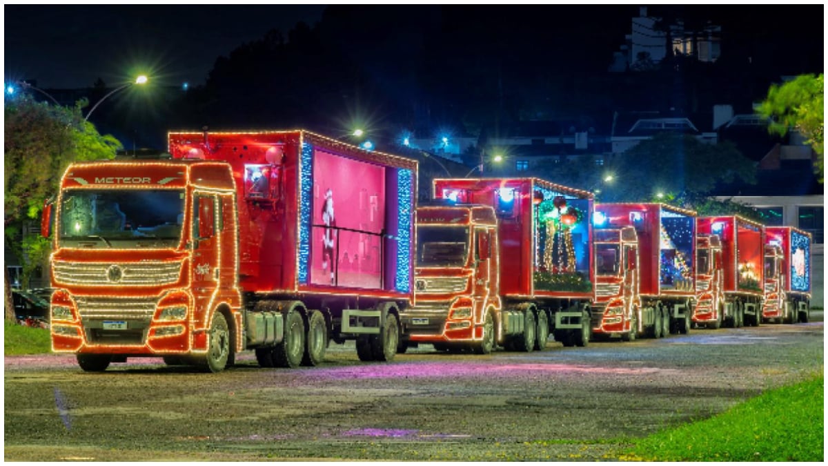 Veja o trajeto da Caravana Iluminada de Natal da Coca-Cola em