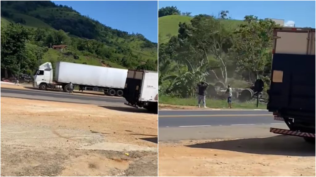 carreta cai ribanceira