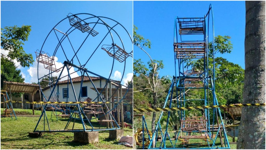 mulher morre roda gigante