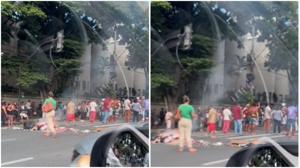 ambulantes protestam