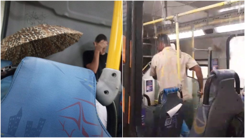 goteiras ônibus