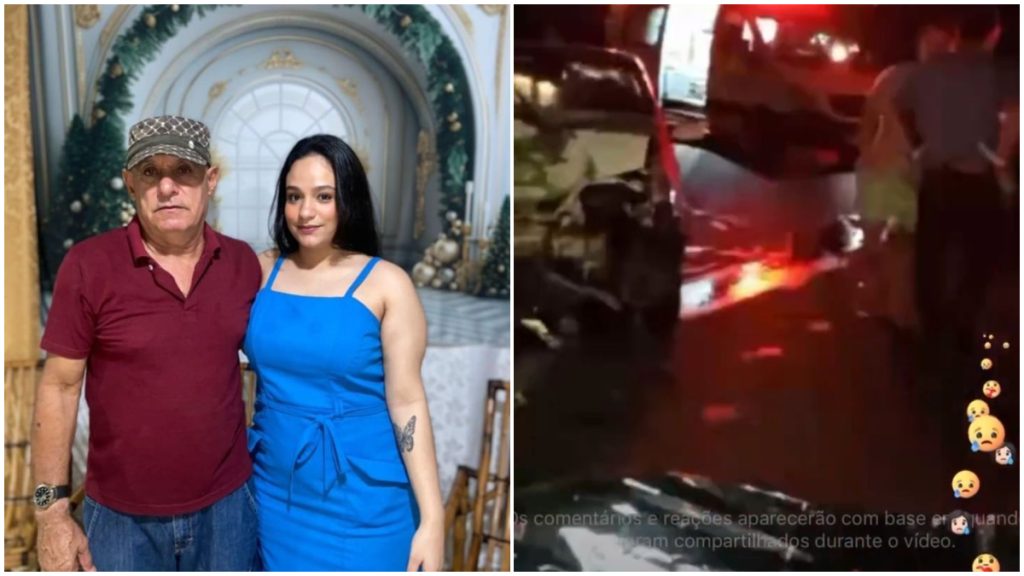 jornalista acidente filha