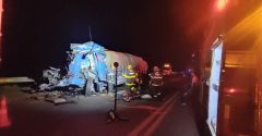 bombeiros atuando motorista caminhão morre acidente bocaiúva