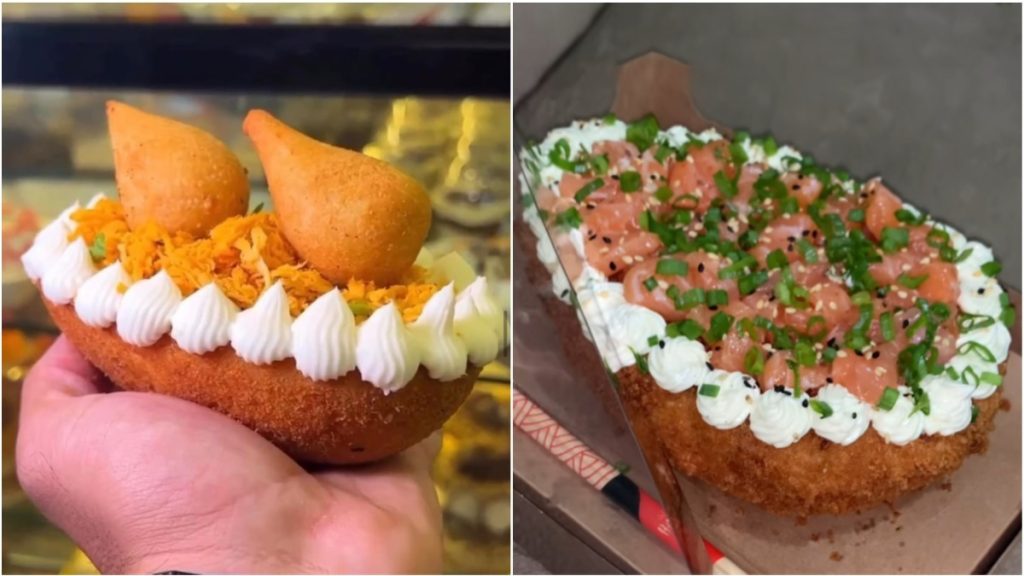 coxinha e sushi ovos de páscoa diferentes em bh