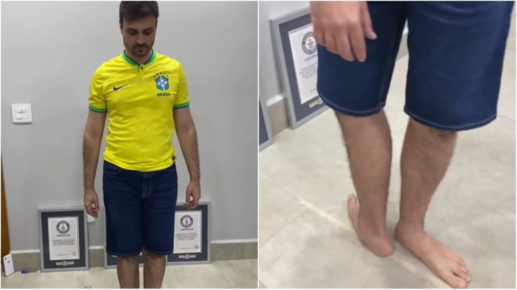 brasileiro recorde rotação do pé guinness