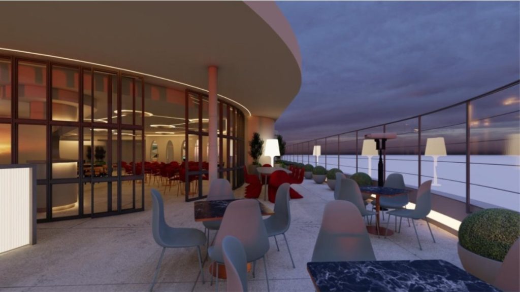 projeto do novo restaurante terraço nie