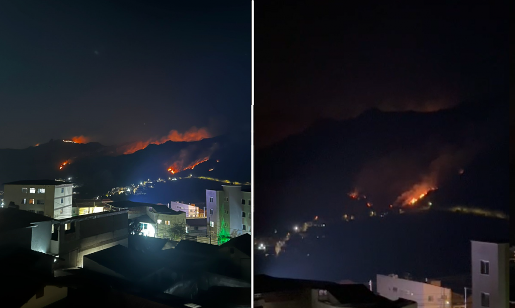 Incêndio Pico Itacolomi, Ouro Preto