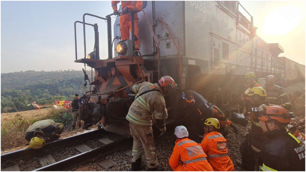 homem atropelado trem