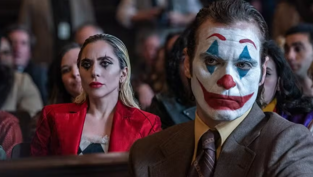 Lady Gaga e Joaquin Phoenix em "Coringa: Delírio a dois" (Warner Bross/Divulgação)