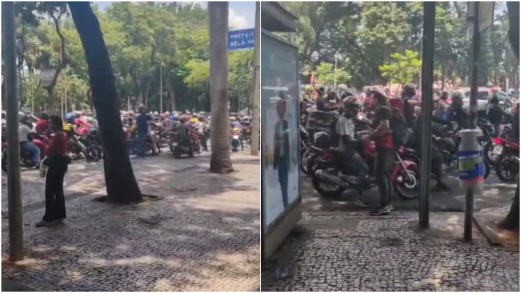 protesto motociclistas bh