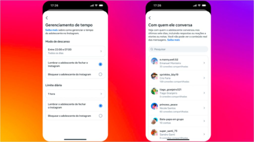 instagram contas de adolescente