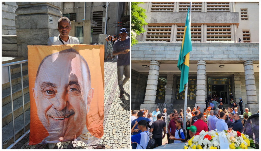 Eleitores e apoiadores se despedem de Fuad Noman, prefeito de BH, nesta quinta