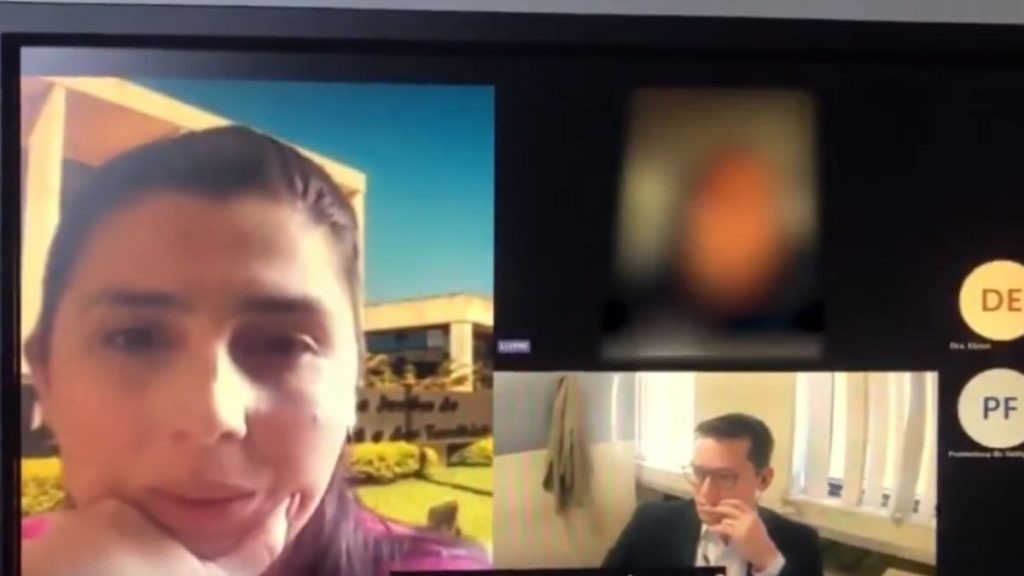 Mulher sequestrada audiência