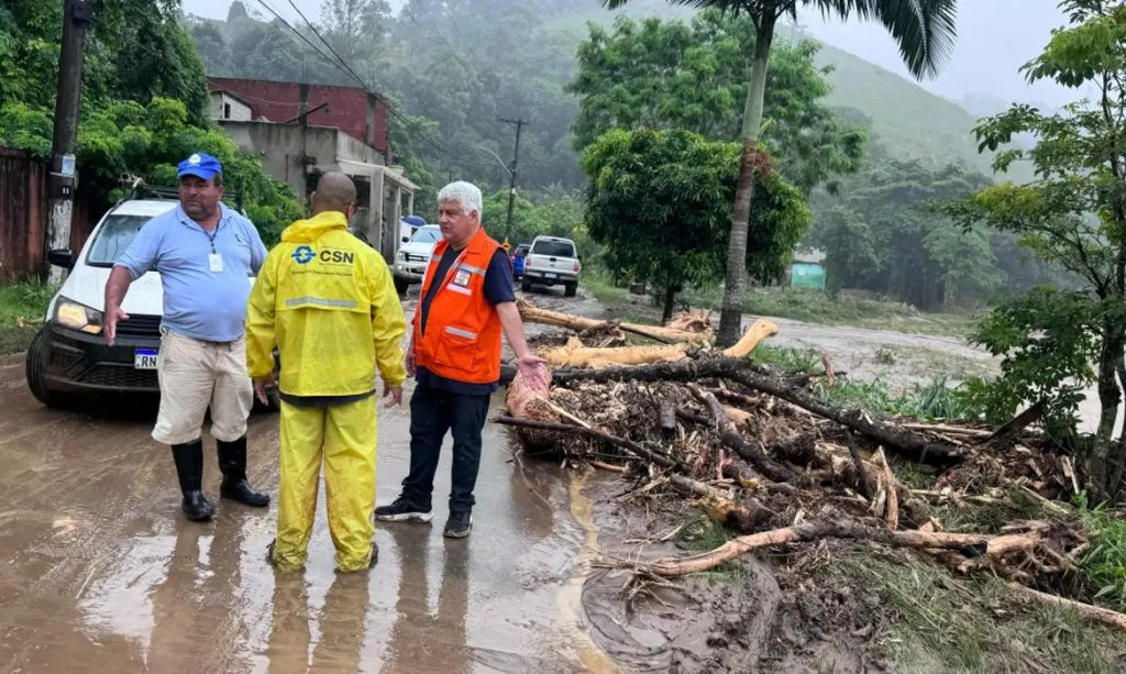 Chuva em Angra dos Reis (Defesa Civil/Arquivo Pessoal)