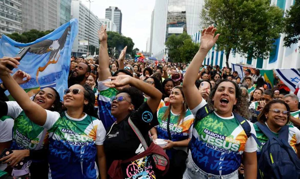 Marcha para Jesus no Rio 2025 (Fernando Frazão/Agência Brasil)
