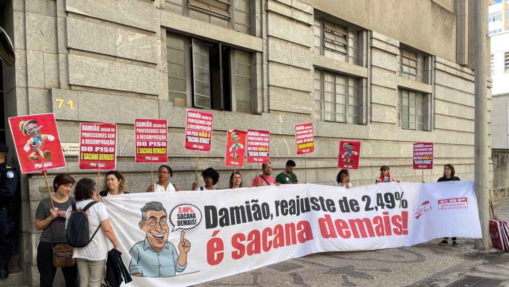 protesto de professores