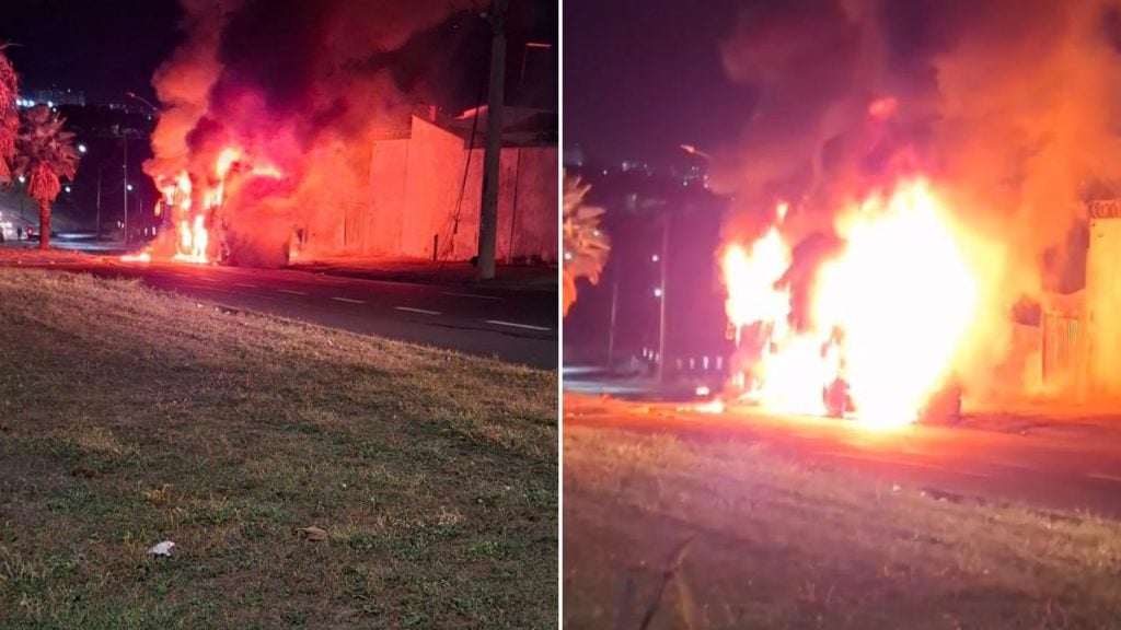 incêndio ônibus uberaba
