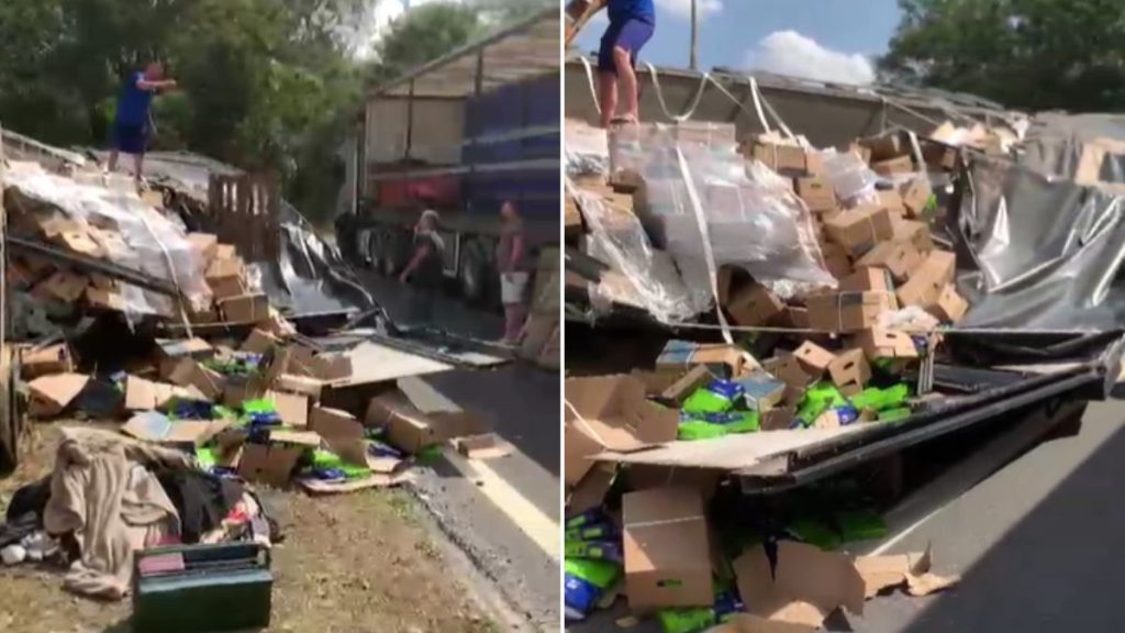 acidente caminhão anel rodoviário