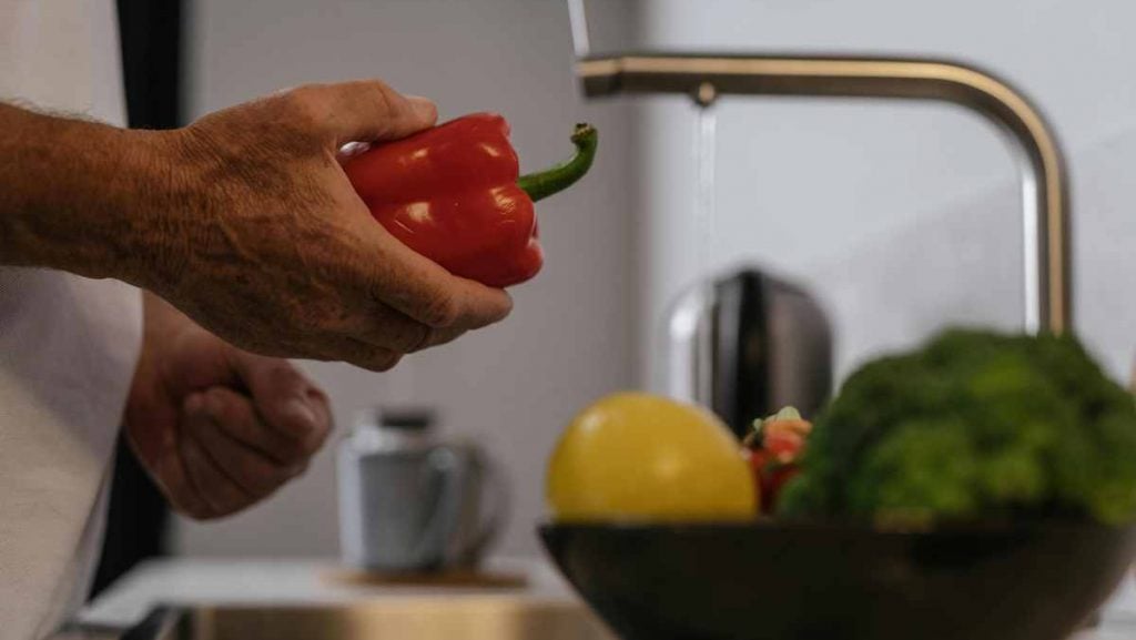 Higienização de alimentos