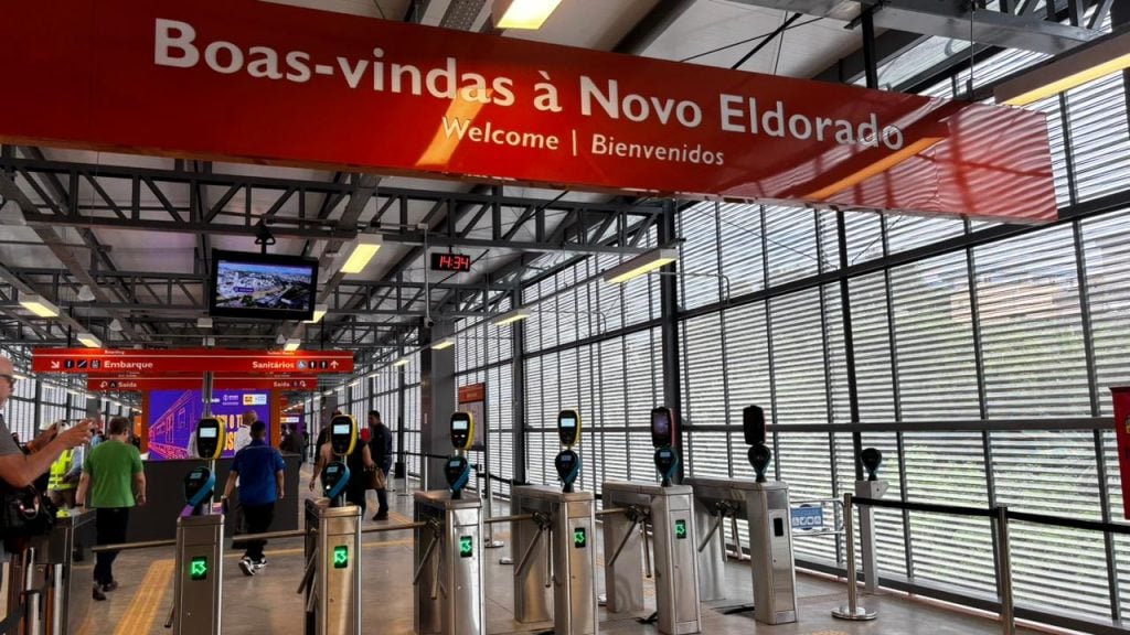 Inaugura estação metrô Novo Eldorado