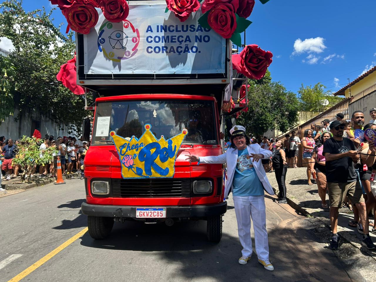 Cortejo 2026 do bloco Chega o Rei (Ana Magalhães/BHAZ)